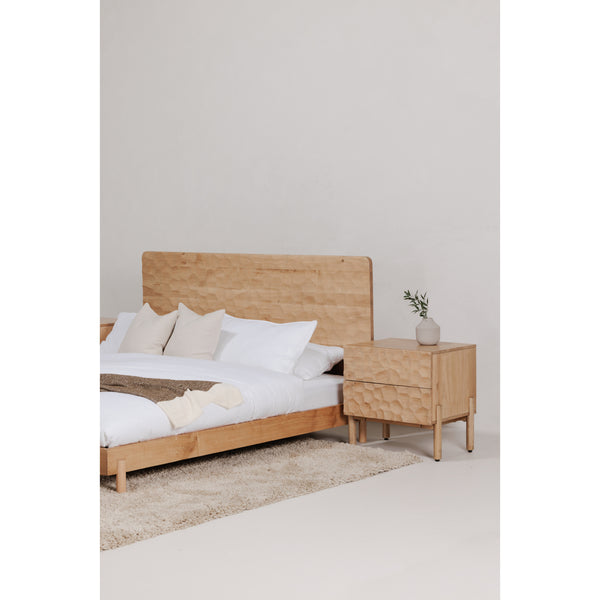 Moe's Misaki Queen Bed in Natural Wood