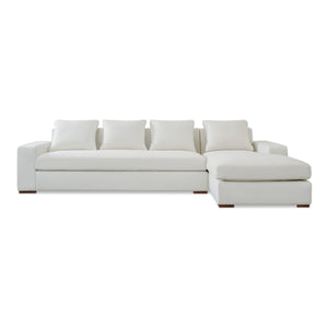 Moe's Thomas Right Sectional in Ivory