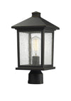 Portland 1 Light Post Mount Light in Oil Rubbed Bronze Finish