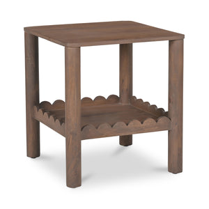 Wiley Side Table in Vintage Brown Finish