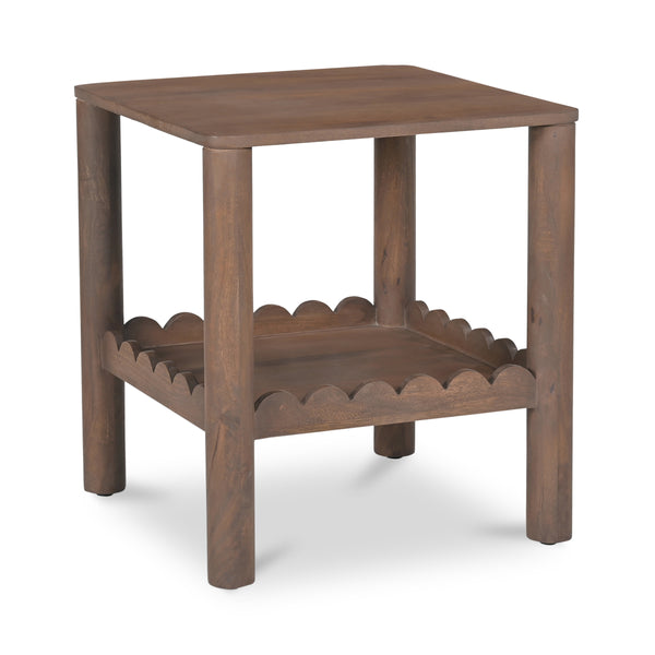 Wiley Side Table in Vintage Brown Finish