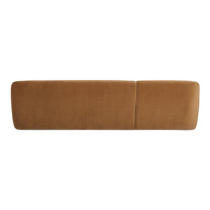 Moe's Faye Left Sectional in Tan Faux Mohair