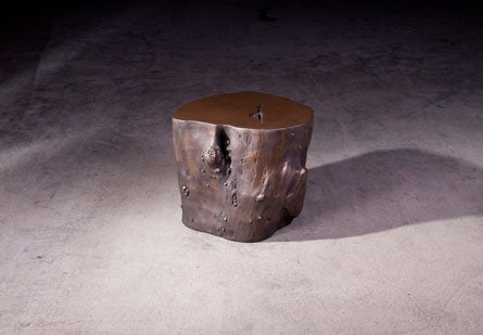 Log Stool, Large, Bronze