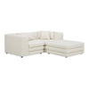 Moe's Lowtide Nook Modular Sectional in Warm White