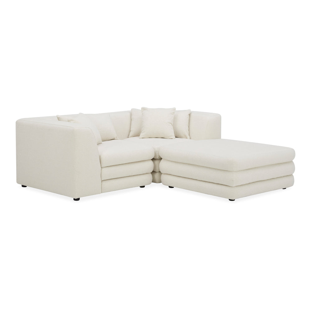 Moe's Lowtide Nook Modular Sectional in Warm White