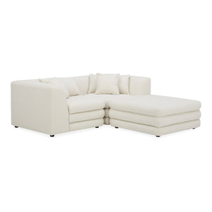 Moe's Lowtide Nook Modular Sectional in Warm White