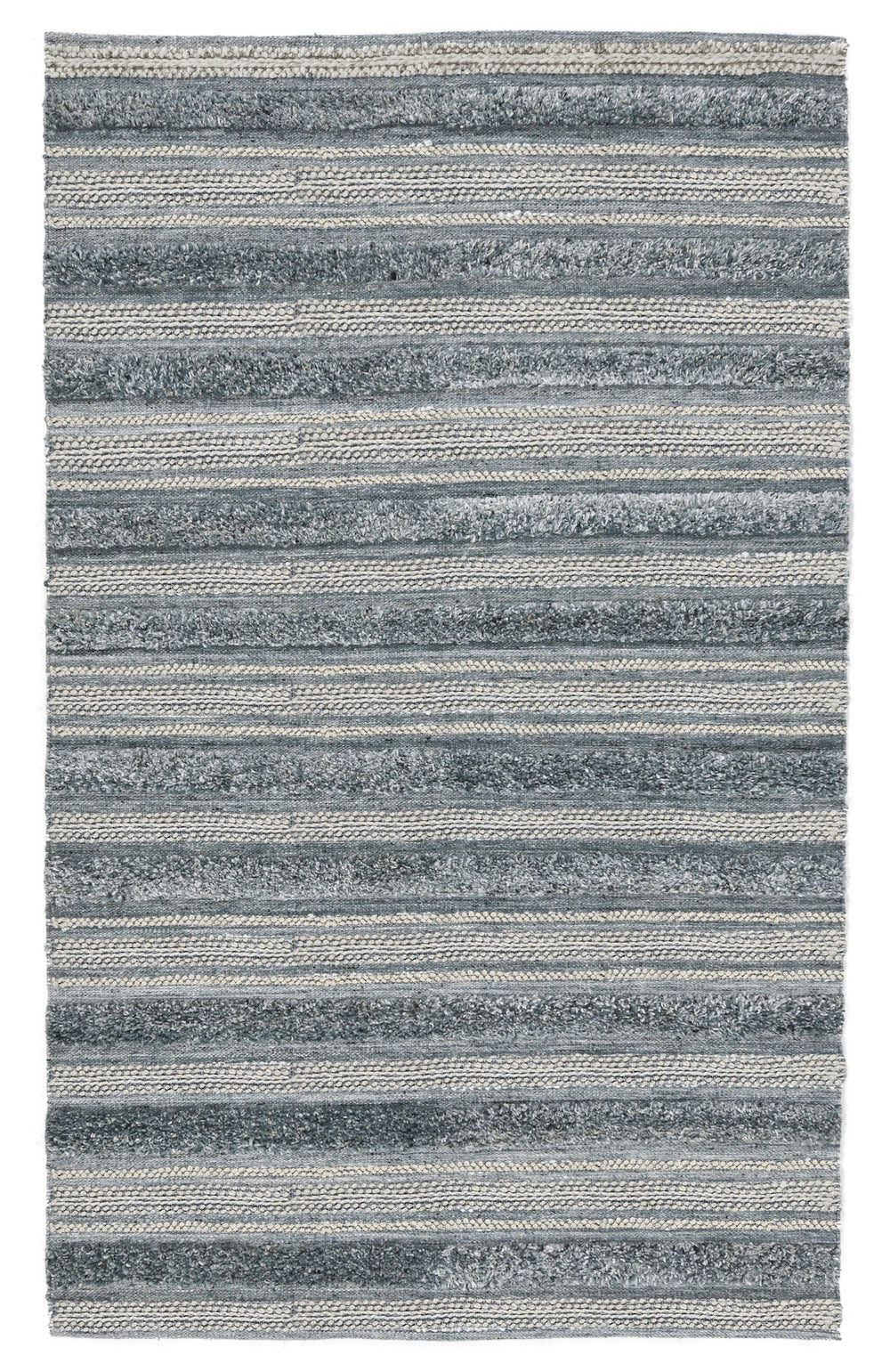 Handwoven Elko Rug - Blue Multi 8'x10' with Recycled Yarn
