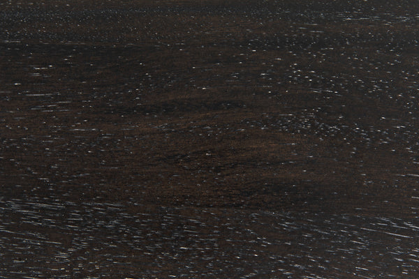Tabu Ebony Walnut Coffee Table with Antique Brass-Finished Legs