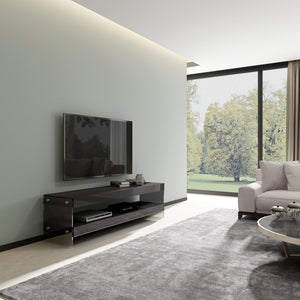 Reese TV Base in Grey High Gloss