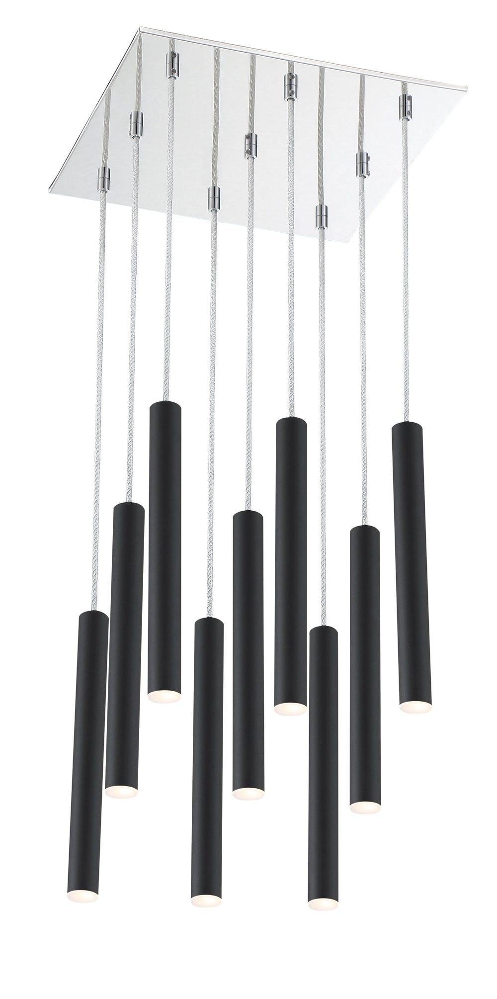 Forest 9 Light Island/Billiard in Chrome Finish
