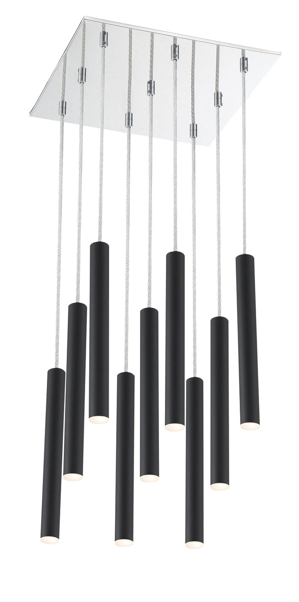 Forest 9 Light Island/Billiard in Chrome Finish