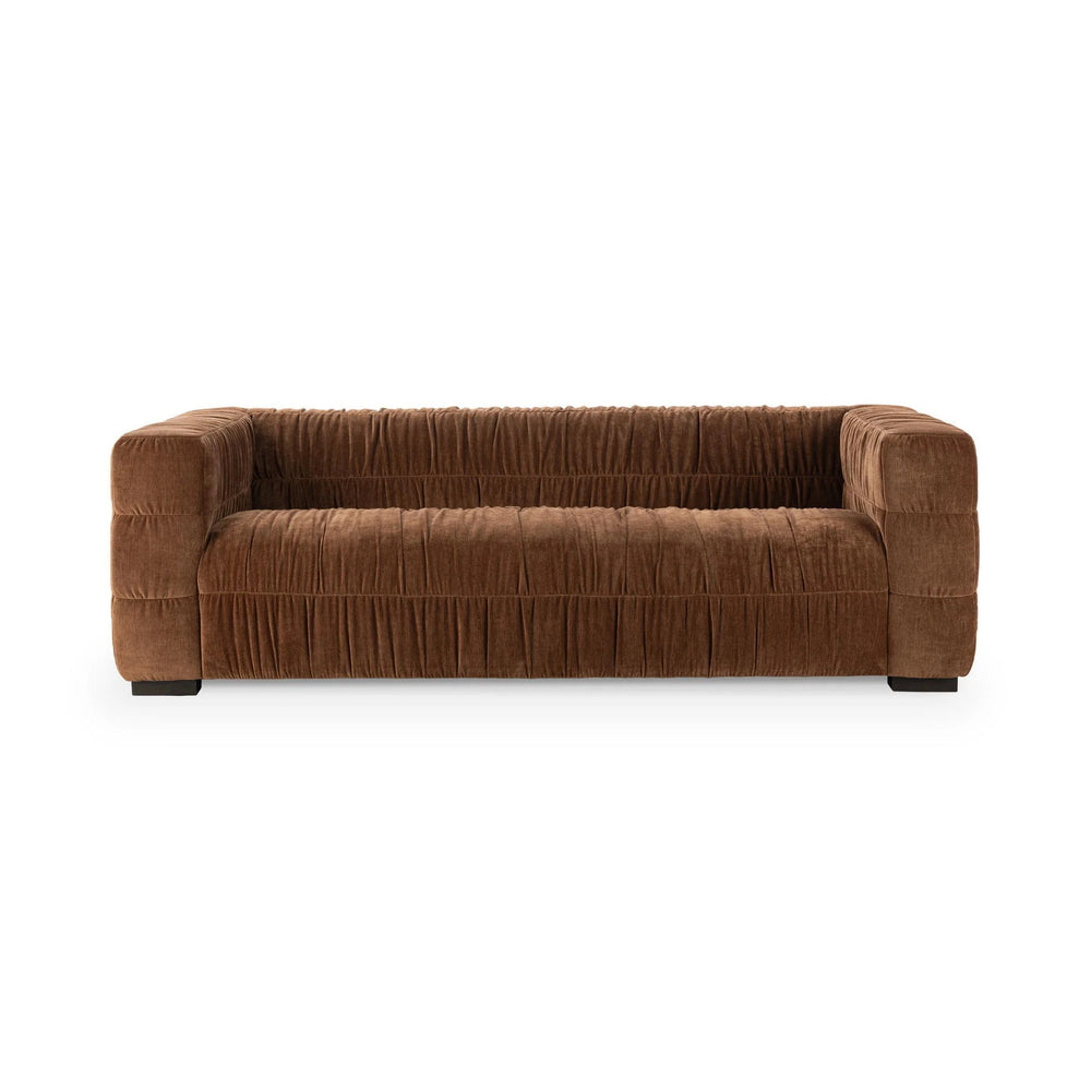 Afeela Upholstered Sofa - Bronze, Polyester & Wood