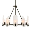 Ellipse 10 Light Dark Bronze Chandelier