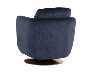 GILLEY SWIVEL LOUNGE CHAIR - BERGEN NAVY