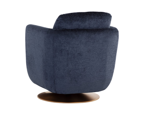 GILLEY SWIVEL LOUNGE CHAIR - BERGEN NAVY