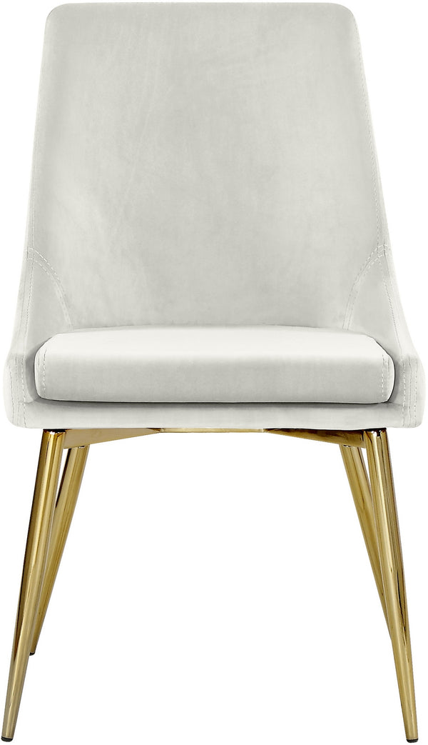 Lynette Dining Chair In Cream Velvet
