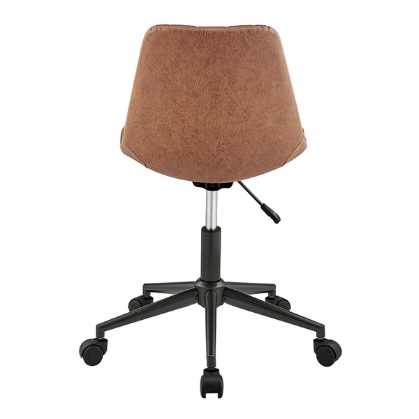 Robert KD PU Swivel Office Chair, Umber Brown