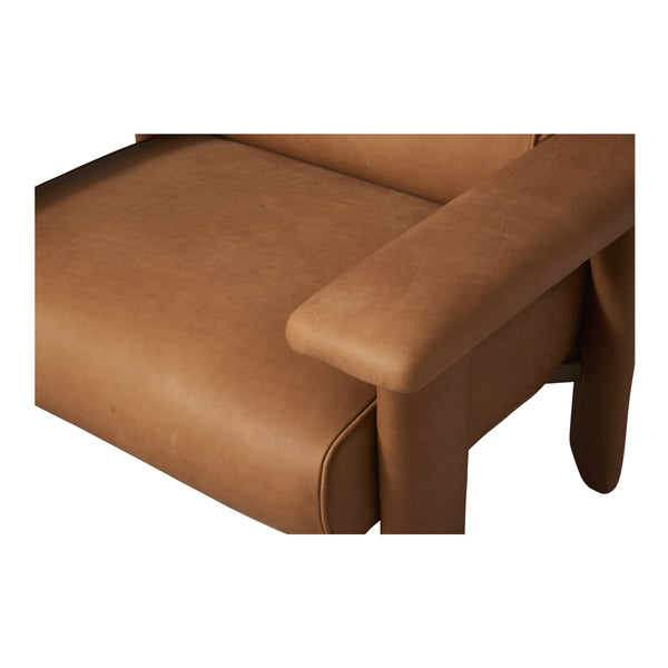 Moe's Marcello Lounge Chair in Tan Leather