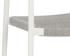 NAVA STACKABLE DINING ARMCHAIR - WHITE