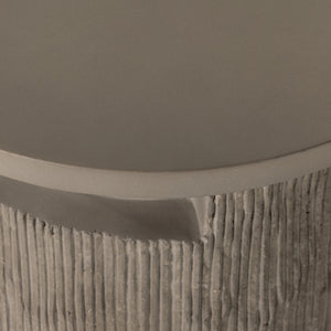 Huron Outdoor End Table In Textured Flint
