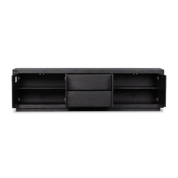 Warby Media Console In Worn Black Veneer