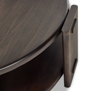 Two Tier Coffee Table in Matte Brown Neem