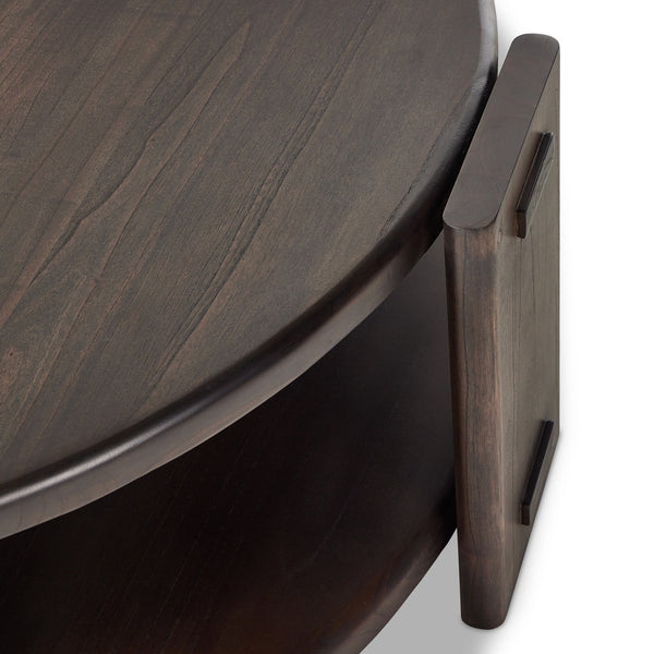 Two Tier Coffee Table in Matte Brown Neem