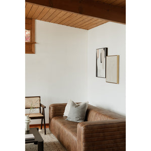 Castle Sofa in Brown Leather