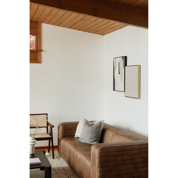 Castle Sofa in Brown Leather