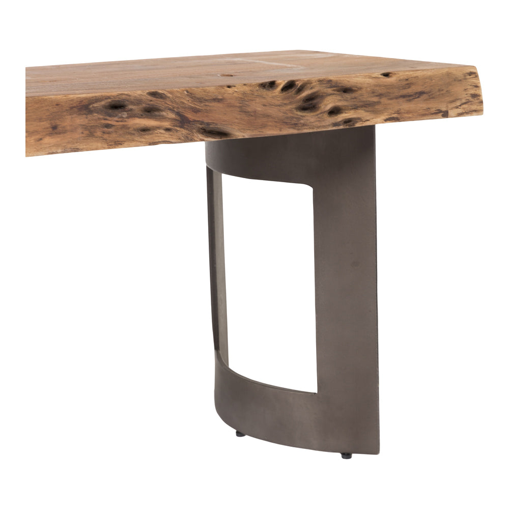 Bent Collection Small Brown Live Edge Bench