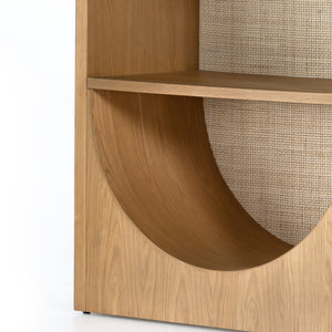 Higgs Bookcase In Honey Oak Veneer