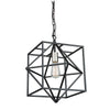 Roxton AC11201PN Pendant in Matte Black & Polished Nickel