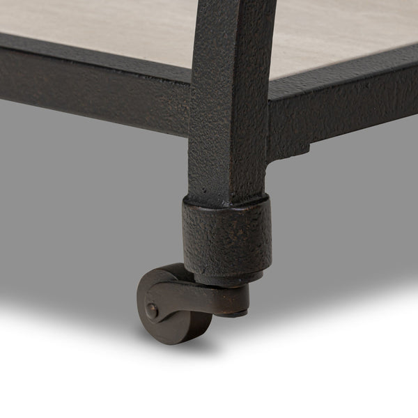 Six Beers Table - Travertine