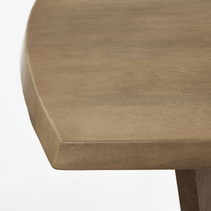 Denver 91.5x38 Rectangular Brown Solid Wood Top & Base Dining Table