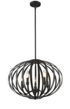 Moundou 5 Light Pendant in Bronze Finish