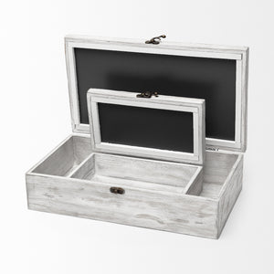 Floribundus (Set of 2) Off-White Decorative Boxes
