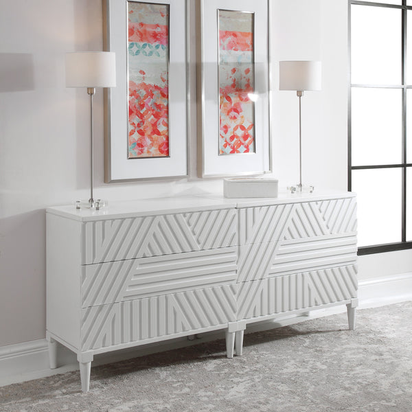 Colby Drawer Chest In White