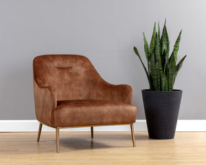 Cameron Lounge Chair - Nono Rust