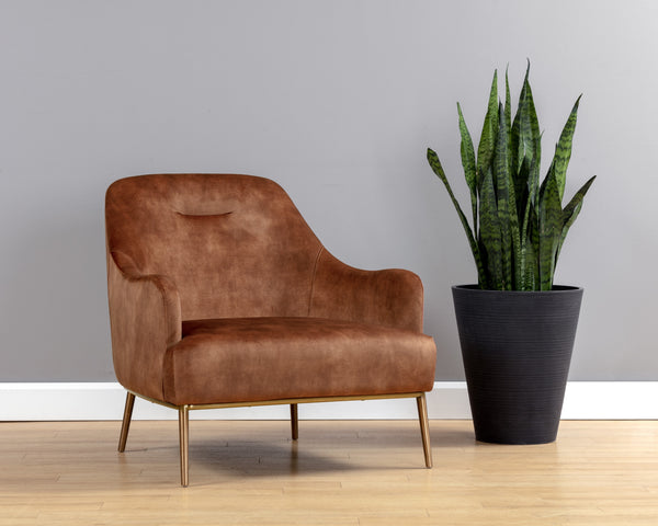 Cameron Lounge Chair - Nono Rust
