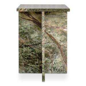 Moe's Blair Accent Table in Rainforest Green Marble