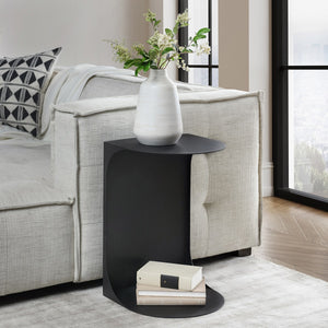 Cote Metal Accent Table - Black Metal Design