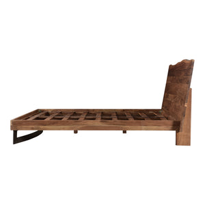 Moe's Bent King Size Bed in Acacia Wood