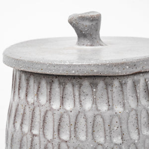 Azul (Large) 5L x 5W Gray Ceramic Detailed Decorative Box