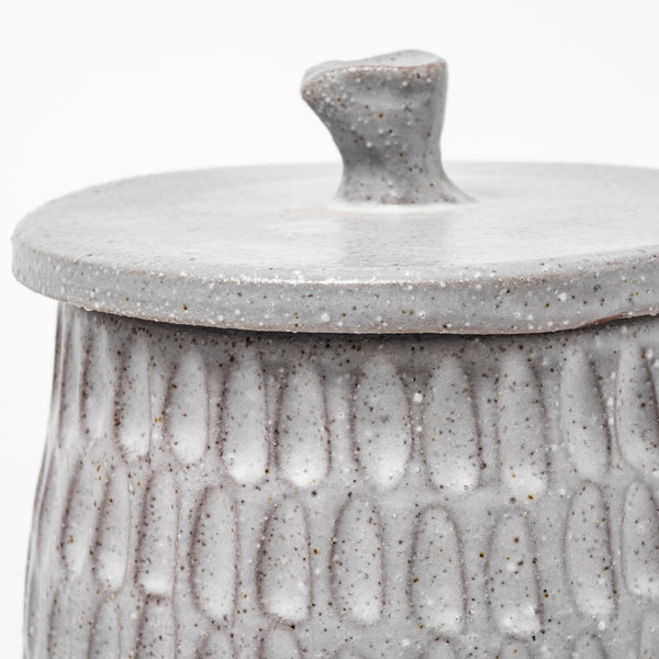 Azul (Large) 5L x 5W Gray Ceramic Detailed Decorative Box