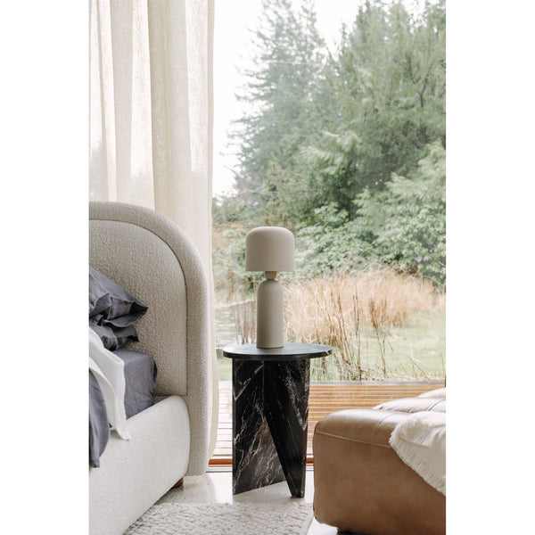 Grace Accent Table in Black Marble