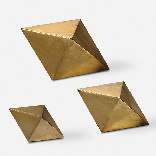 Rhombus Champagne Accents, S/3