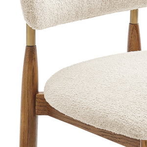 Verna Boucle Counter Stool, Palladian Beige