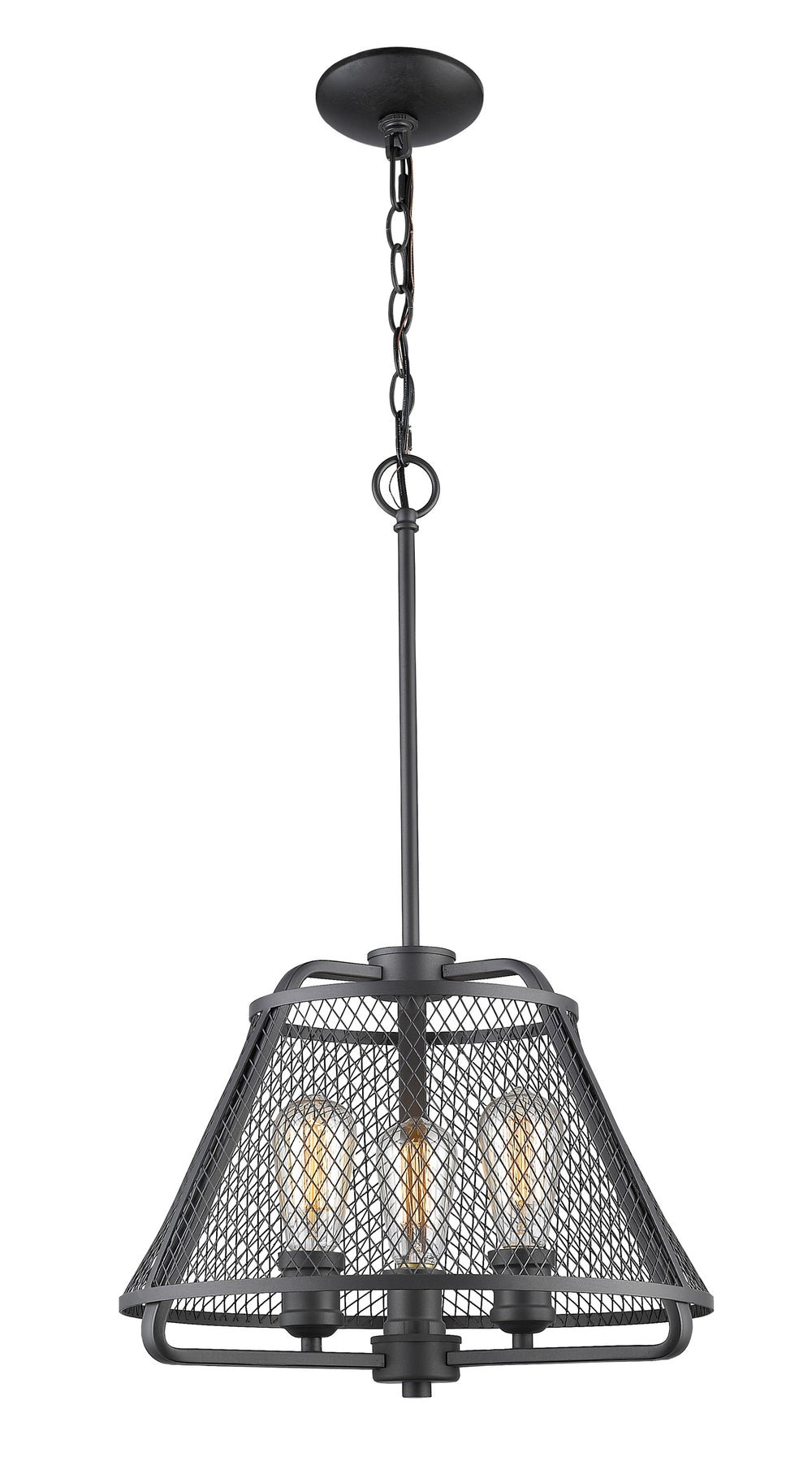 Iuka 3 Light Pendant in Bronze Finish