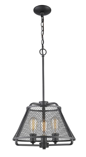 Iuka 3 Light Pendant in Bronze Finish