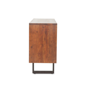 Loft 54-Inch Acacia Wood Sideboard in Dark Walnut Finish